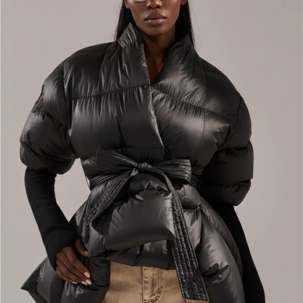Elegant Black Puffer Jacket